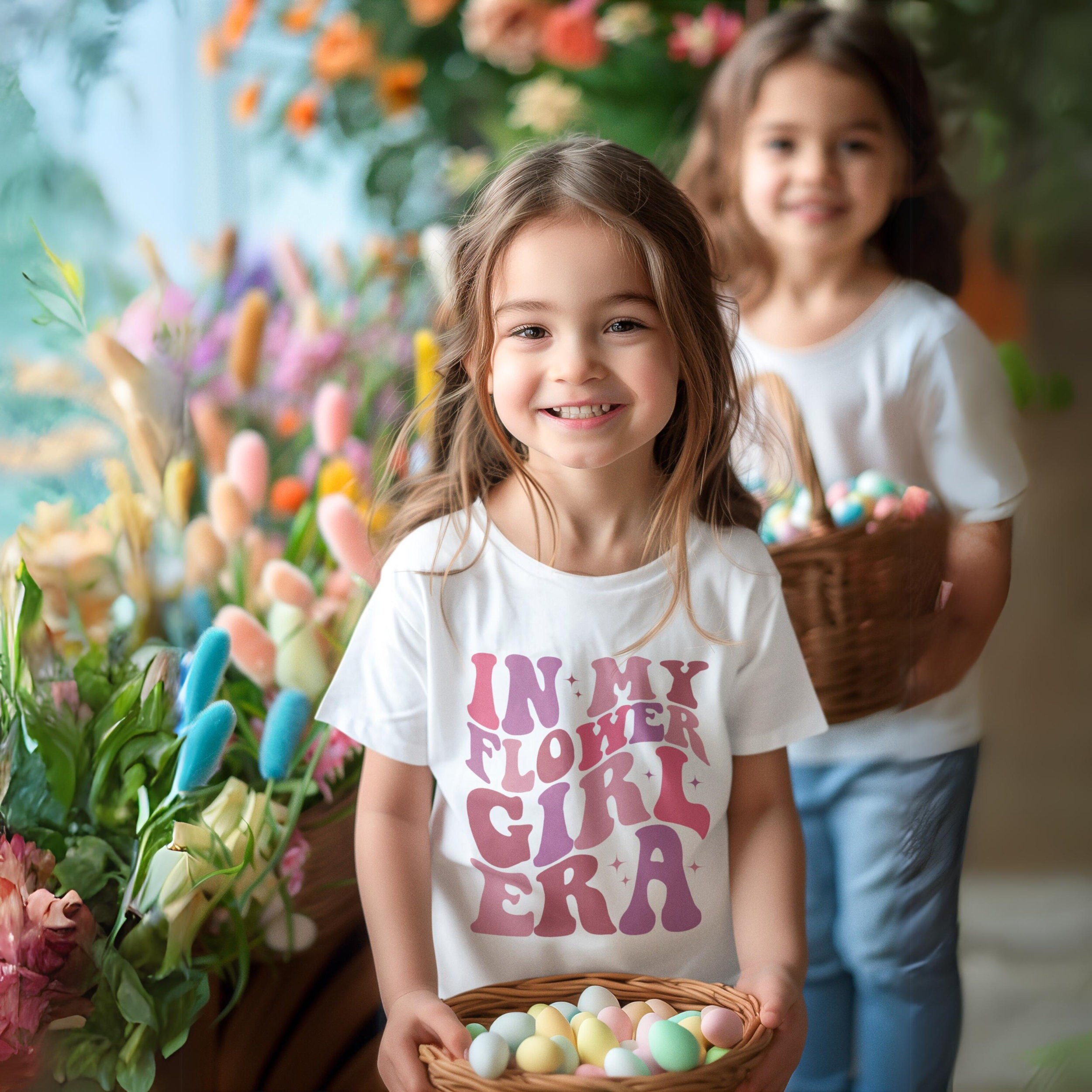 In My Flower Girl Era Shirt, Flower Girl Shirt, Retro Flower Girl Shirt, Flower Girl Toddler Shirt, Retro Bridal Party Shirt