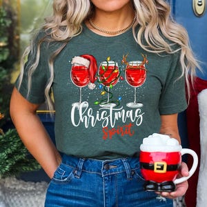 Christmas Spirits Shirt, Bourbon Christmas Shirt, Whiskey Lover Shirt, Christmas Holiday Shirt, Christmas Shirt, Christmas Vacation Shirt image 2