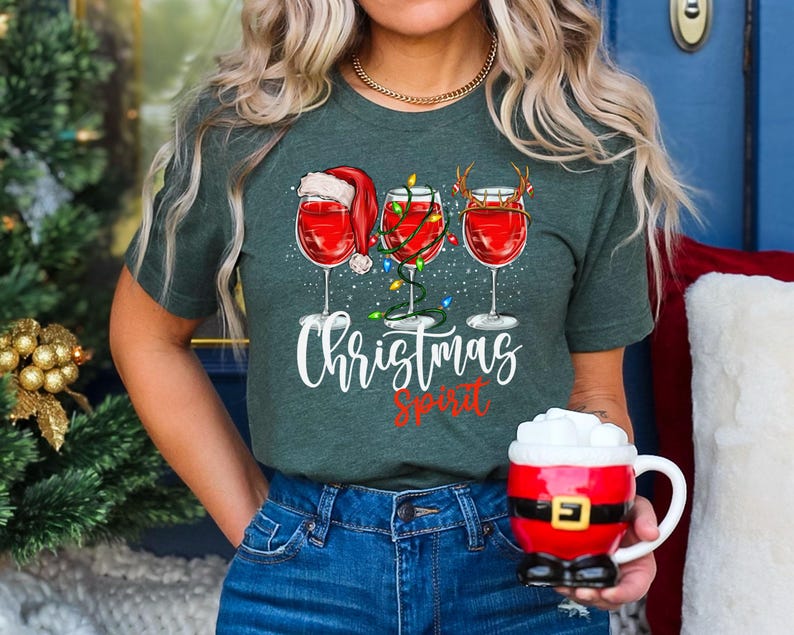 Christmas Spirits Shirt, Bourbon Christmas Shirt, Whiskey Lover Shirt, Christmas Holiday Shirt, Christmas Shirt, Christmas Vacation Shirt image 2