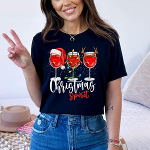 Christmas Spirits Shirt, Bourbon Christmas Shirt, Whiskey Lover Shirt, Christmas Holiday Shirt, Christmas Shirt, Christmas Vacation Shirt image 5