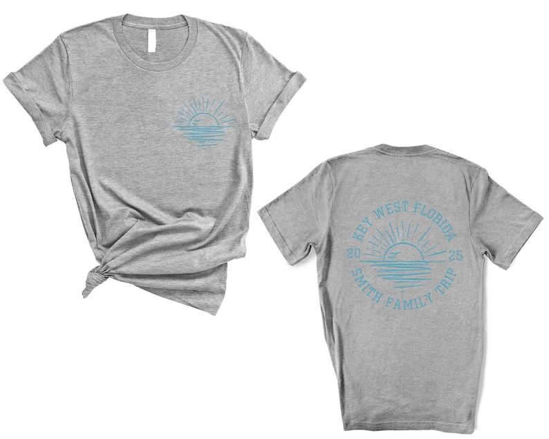 Personalized Family Beach Vacation Shirt, Customized Family Name Matching Trip T-Shirt image 5