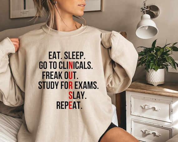 Custom Nursing School Sweatshirt, Nursing School Gift, Funny Nursing School Sweat, Nursing Student Sweat, Nursing Student Gift, Future Nurse