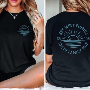 Personalized Family Beach Vacation Shirt, Customized Family Name Matching Trip T-Shirt image 9