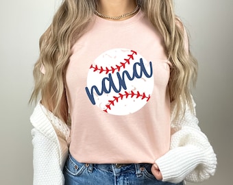Baseball Nana T-Shirt: Gift for Grandma, Game Day