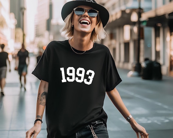 Custom Birth Year Shirt, 30th Birthday Shirt, 1995 Birth Year Number Shirt, Birthday Gift for Women, Birthday Shirt Gift 1993