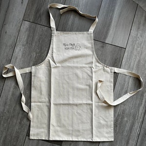 Tablier cuisine enfant/tablier personnalisé/cuisinier/cadeau enfant/sympa/anniversaire/fête/noël/chef/patisserie