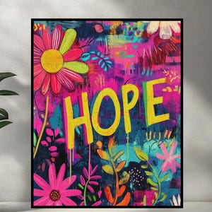 Motivational Hope Puzzle, Inspiring Jigsaw for Teachers, Fun Colorful Student Classroom Decor Activity, Self Care Positive Wellness Art Gift