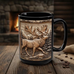 Caribou Mug - Etsy
