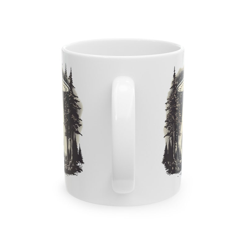 Sasquatch Mug, Alien Mug, Bigfoot Mug, UFO Mug, Paranormal Mug, Outdoor Mugs, Camping Lover Mug, Sci Fi Mug, Nature Gift, Bigfoot Cup image 5