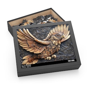 Bird Puzzle Beautiful Bird Jigsaw Wood Carved Print Effect Bird Jigsaw Puzzle Animal Puzzle Bird Lover Gifts Unique Nature Puzzles Cool Gift