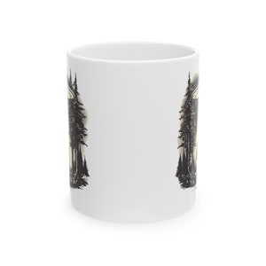 Sasquatch Mug, Alien Mug, Bigfoot Mug, UFO Mug, Paranormal Mug, Outdoor Mugs, Camping Lover Mug, Sci Fi Mug, Nature Gift, Bigfoot Cup image 6