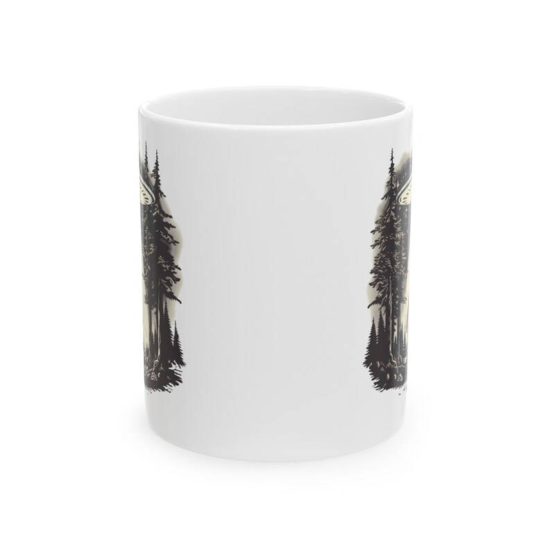 Sasquatch Mug, Alien Mug, Bigfoot Mug, UFO Mug, Paranormal Mug, Outdoor Mugs, Camping Lover Mug, Sci Fi Mug, Nature Gift, Bigfoot Cup image 6