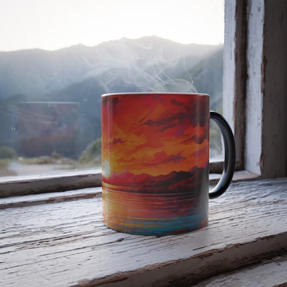 Color Changing Sunrise Mug, Heat Activated Sunset Mug, Morning Sunrise  Gift, Bright Colorful Morning Mug, Sunrise Painting Mug, 11oz Mug - Etsy