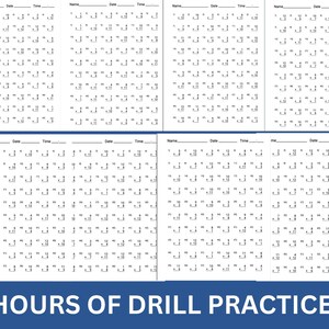 100 Multiplication Drills Worksheets: Math Facts 1-12 (printable PDF ...