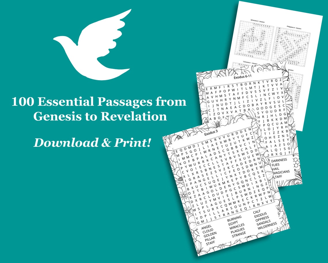 Large Print Word Search Printables, Bible Word Search Large Print, Christian Word Search ...