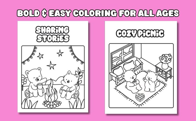 10 Bold and Easy Valentine Coloring Pages Printable, Valentine Animal ...