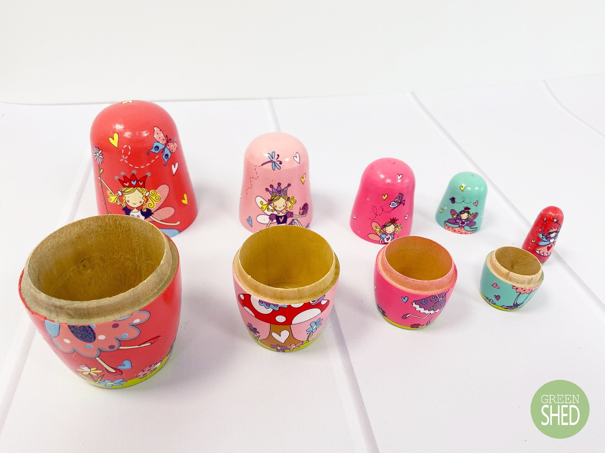 Traditional Wooden WISHING FAIRY Nesting Russian DOLLS Suitable for