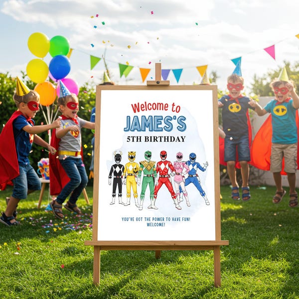 Power Rangers Banner - Etsy