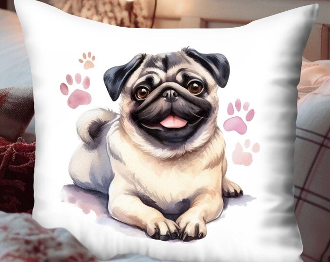 Pug Throw Pillow