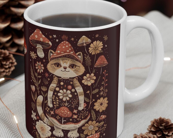 Cottagecore Cat Mug