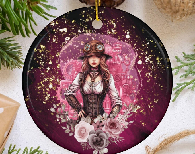 Steampunk Girl Ornament