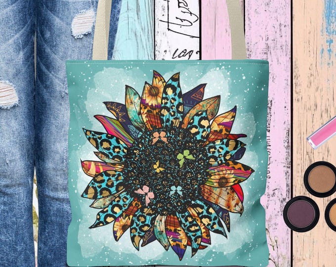 Boho Sunflower Tote Bag