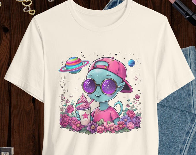 Cosmic Vibes Alien T-shirt