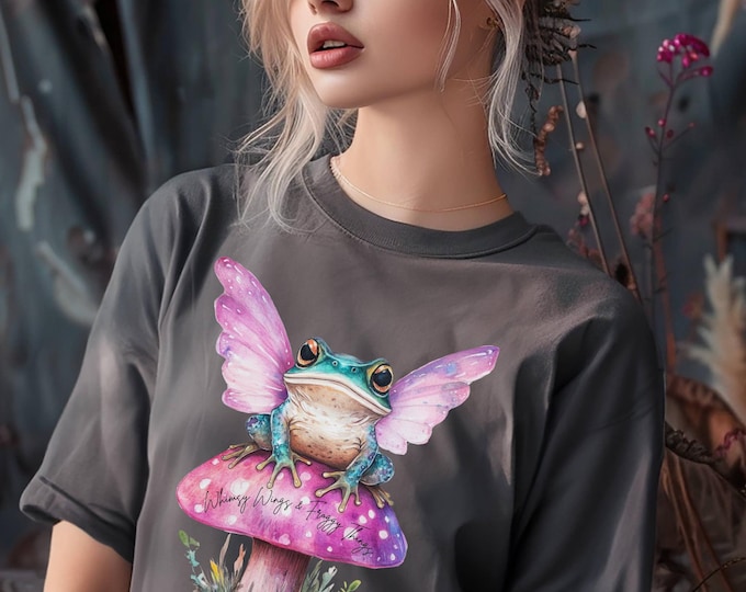 Whimsical Frog Fairy T-Shirt