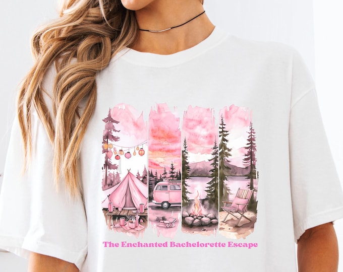 Enchanted Bachelorette Camping T-shirt