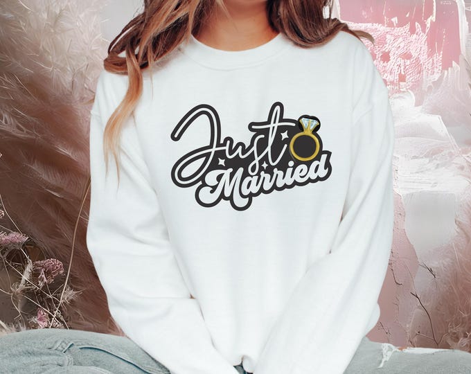 Just Married Sweatshirt