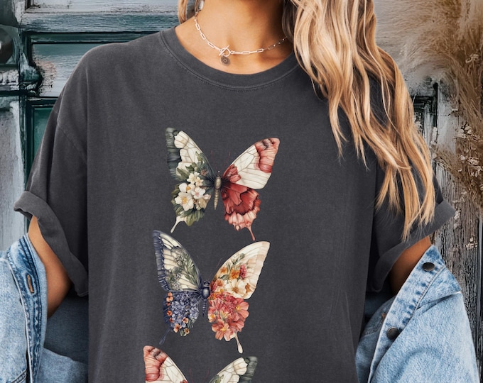 Floral Butterfly T-Shirt