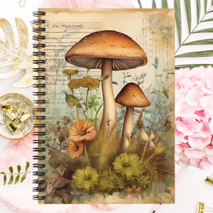 Cottagecore Mushroom Notebook: Nature Lover&#39;s Journal