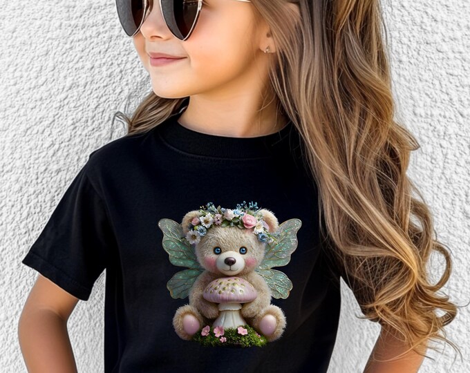 Fairy Teddy Bear Youth T-Shirt