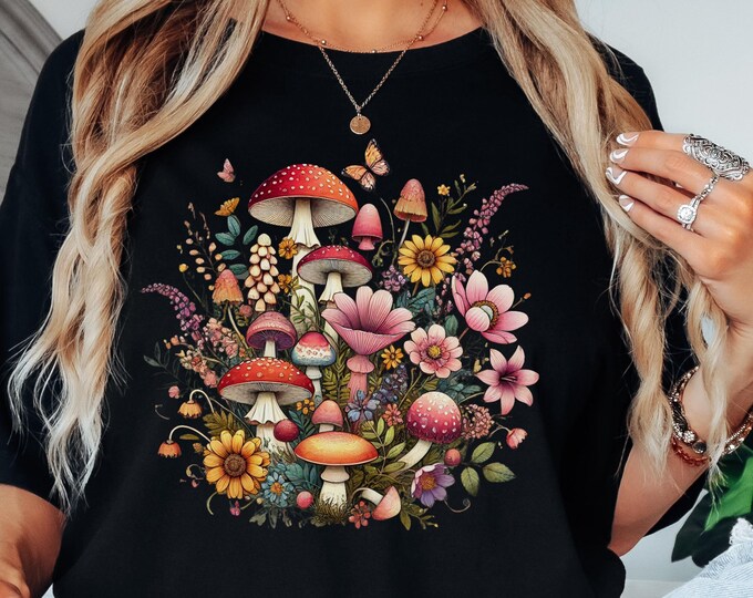 Mushroom Floral T-shirt