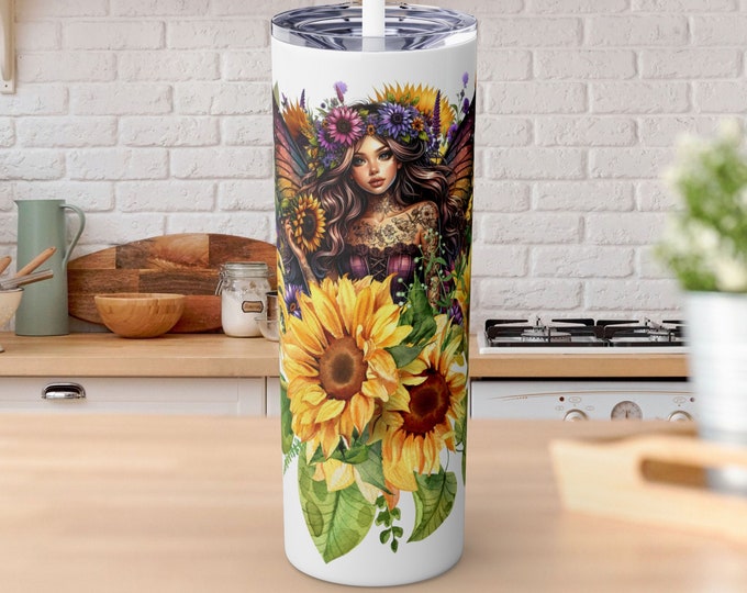 Sunflower Fairy Tumbler