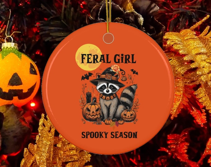 Feral Girl Halloween Ornament