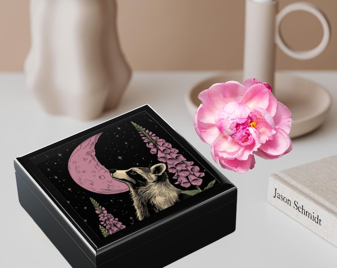 Raccoon Moon Jewelry Box