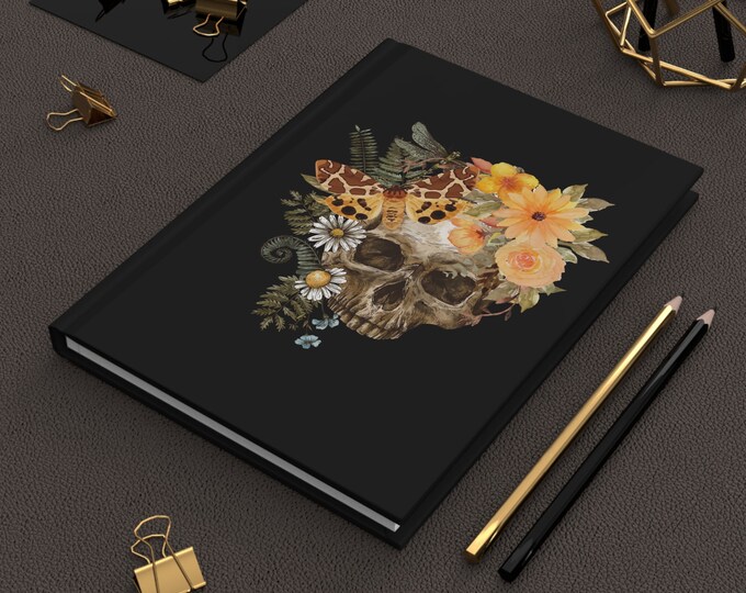 Floral Skull Journal