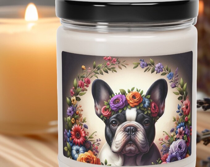 French Bulldog Soy Candle