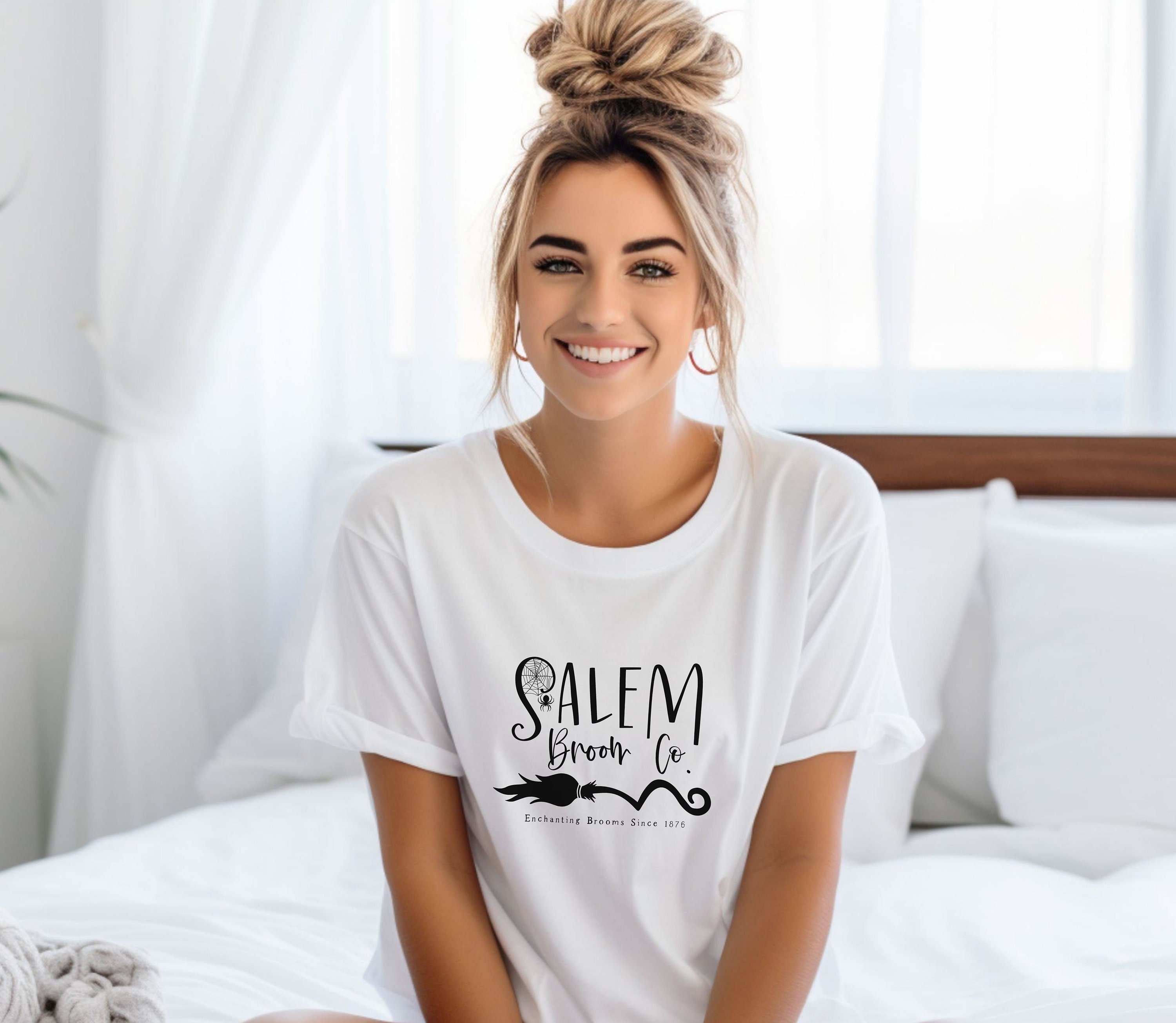 Salem Broom Co. Shirt Witch Shirt Salem Broom Tee Autumn - Etsy