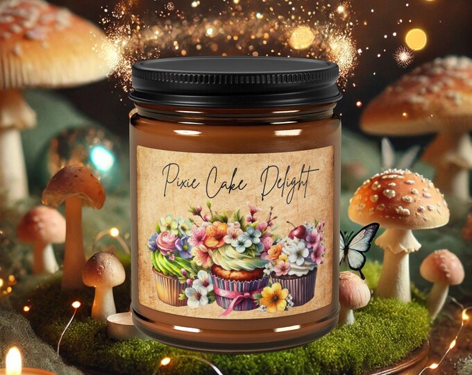 Pixie Cake Delight Scented Soy Candle