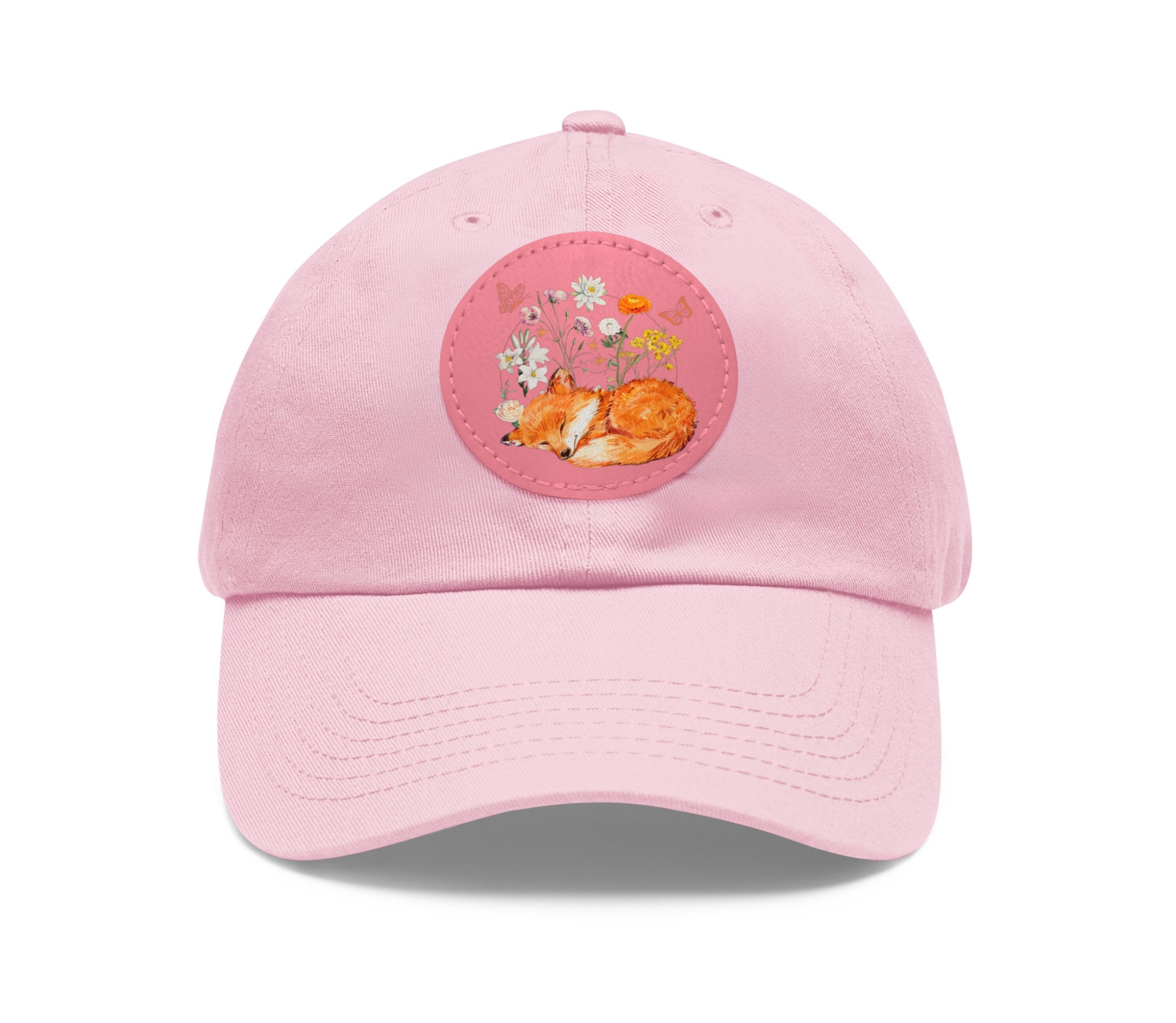 Floral Fox Hat Floral Hat Gardening Hat Fox Baseball Hat Etsy