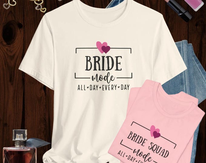 Bride T-shirt and Bride Squad Tee