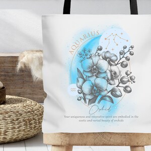 Aquarius Tote Bag By CafePress - Natural Canvas Reusable Shopping Bag, Two Size Options