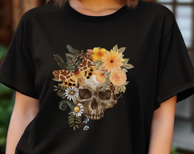 Floral Skull T-shirt