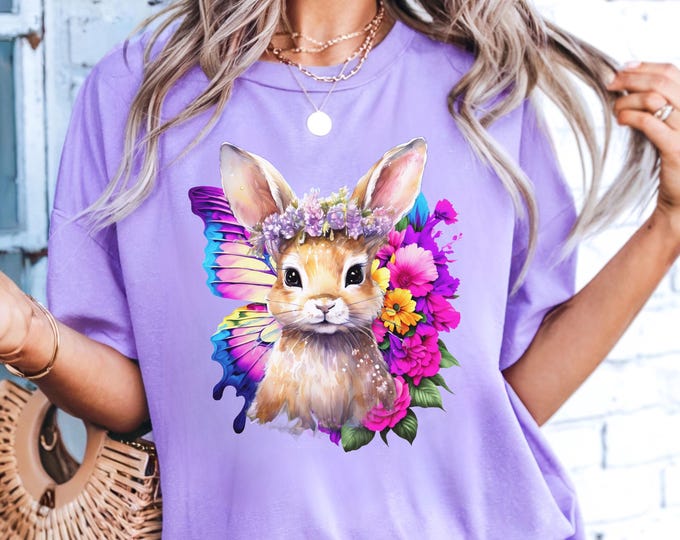 Floral Rabbit T-shirt