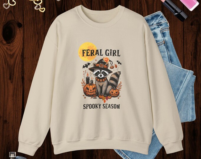 Feral Girl Halloween Sweatshirt