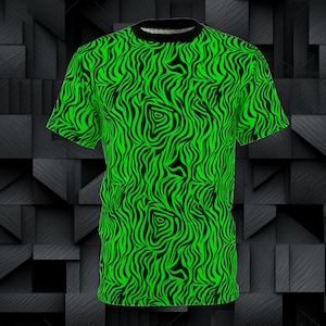 Zebra Print Rave T-Shirt (rave shirt, rave t-shirt, mens rave clothes, mens rave outfit, festival outfit, rave outfit, festival shirt)
