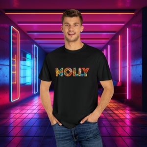 BOLD Collection Mens MOLLY Top, Festival Outfit, House Music Lover, Party Shirt, EDM Shirt, House Music, Color Shirt, Comfortable Raver Gift