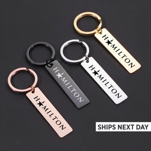 Alexander Hamilton, Musical Lover Gift, Rise Up Keyring, Hamilton Merch, Hamilton Musical, Hamilton Keyring, Funny Hamilton Gift,